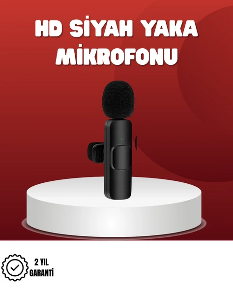 2’Li Kablosuz Yaka Mikrofonu İphone İçin Profesyonel Video Ses ürün görseli 1