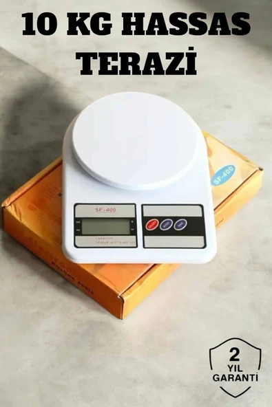Hassas Terazi 10 Kg Kapasiteli, Yüksek Hassasiyetli Dijital Mutfak Tartısı ürün görseli 1
