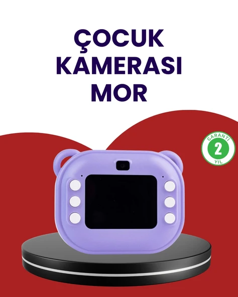 Eğlenceli Şipşak Çocuk Kamerası – Oyun, Müzik Ve 18 Efektli Anında Baskı ürün görseli 1