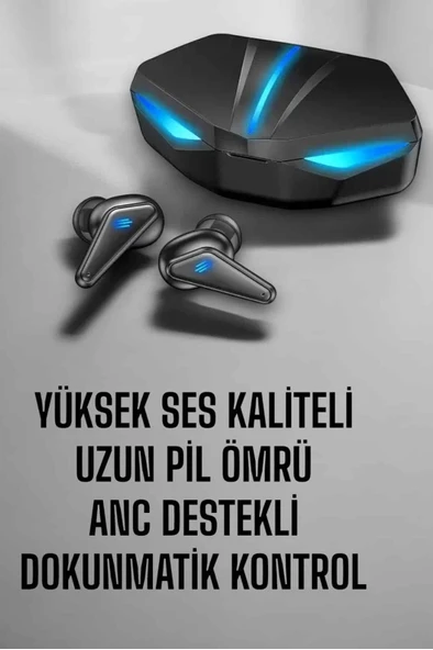 Bluetooth Kulaklığı Led Işıklı Kablosuz Anc Özelliği - Resim 2