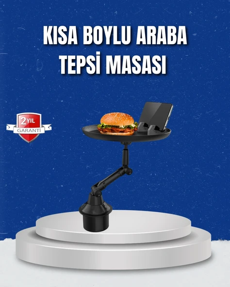 Ayarlanabilir Araç İçi Bardaklık Tepsisi 9 İnç Geniş Alan Ve Telefon Standlı ürün görseli 1