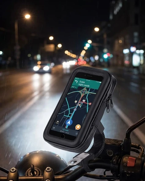 Bisiklet Scooter Motosiklet İçin Su Geçirmez Telefon Standı 360 Derece Döner ürün görseli 1