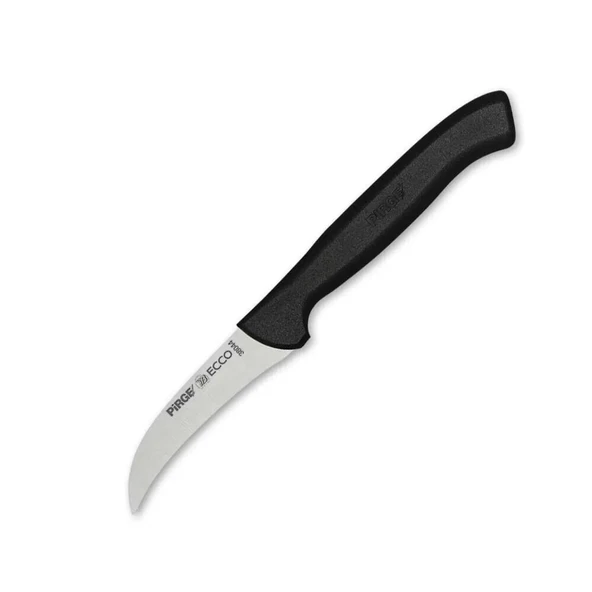 38044 Ecco Kıvrık Eğri Sebze Dekor Bıçağı 7,5 Cm - Siyah ürün görseli 1