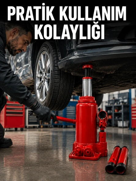 Sağlam Taban Yapılı Güvenilir Hidrolik Şişe Kriko ürün görseli 1