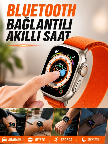 Bluetooth Bağlantılı Akıllı Saat ürün görseli 1