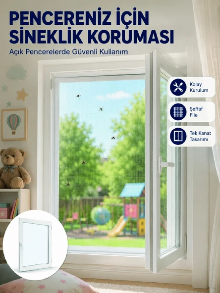 Sinek Ve Uçan Böceklere Karşı Koruyucu Pencere Sineklik Filesi ürün görseli 1