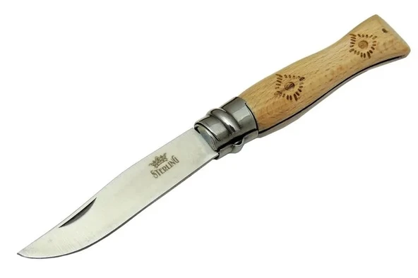 T0221 Bahçe Çakı 16 Cm - Ahşap Sap, Bilezikli, Kılıflı ürün görseli 1