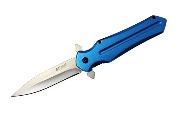 4224 Mavi Kamp Çakı 21Cm- Yarı Otomatik, Kemerlikli ürün görseli 1
