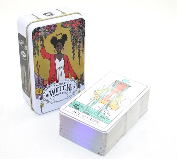 Modern Witch Metal Kutulu Tarot Kartı Alk2769 ürün görseli 1