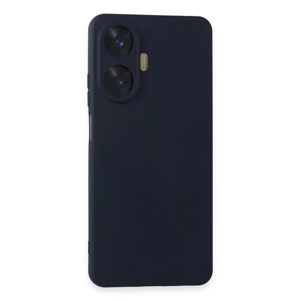 Realme C55 Kılıf Nano İçi Kadife Silikon - Lacivert ürün görseli 1