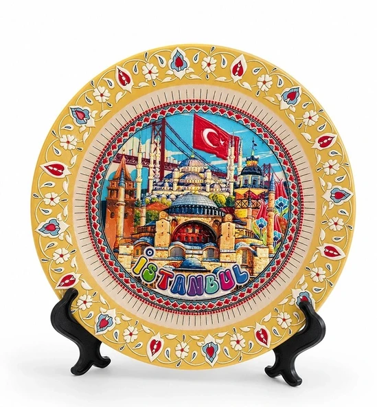 İstanbul Temalı Porselen Dekoratif Tabak 15 Cm Alk5839 ürün görseli 1