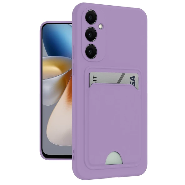 Samsung Galaxy S24 Plus Kelvin Kartvizitli Silikon - Lila ürün görseli 1
