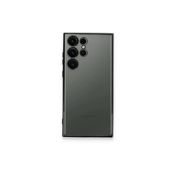 Samsung Galaxy S23 Ultra Kılıf Razer Lensli Silikon - Siyah ürün görseli 1