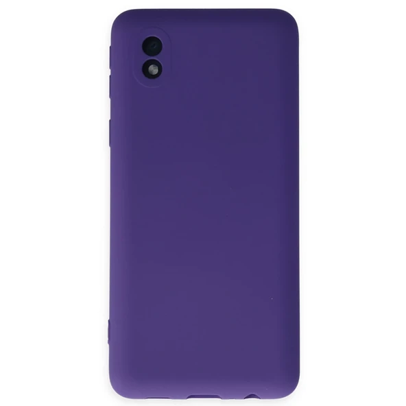 Samsung Galaxy A01 Core Kılıf Nano İçi Kadife Silikon - Mor ürün görseli 1