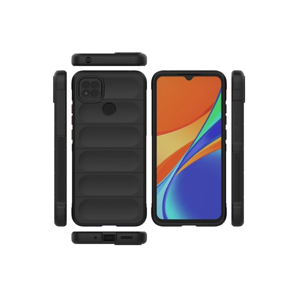 Xiaomi Redmi 9C Kılıf Optimum Silikon - Siyah - Resim 3