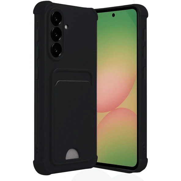 Samsung Galaxy A17 5G Kelvin Kartvizitli Silikon - Siyah ürün görseli 1