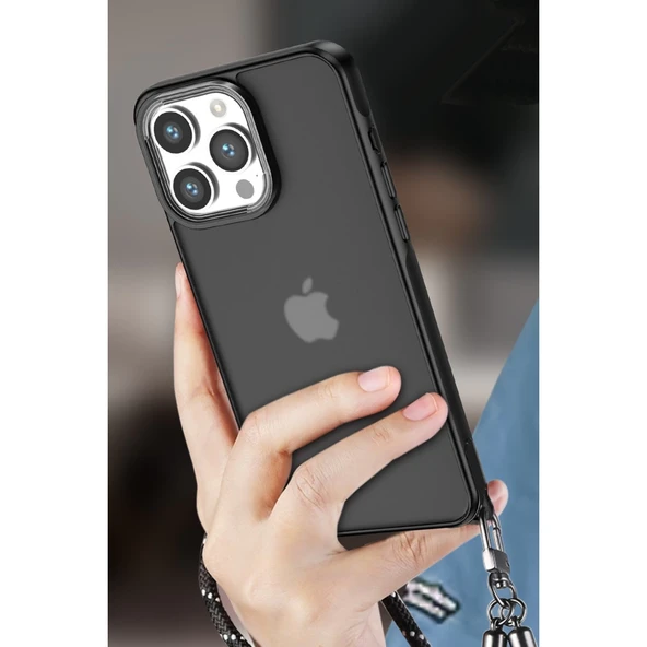 İphone 15 Pro Kılıf Elegant Kapak - Açık Mavi - Resim 3