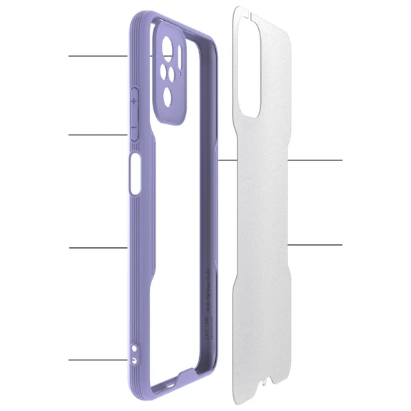 Xiaomi Redmi Note 10 Kılıf Platin Silikon - Yeşil - Resim 3