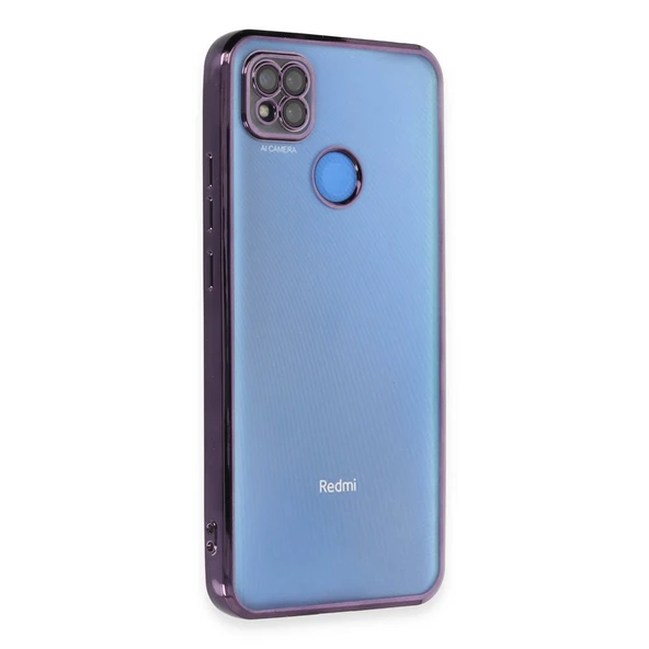 Xiaomi Redmi 9C Kılıf Razer Lensli Silikon - Mor ürün görseli 1
