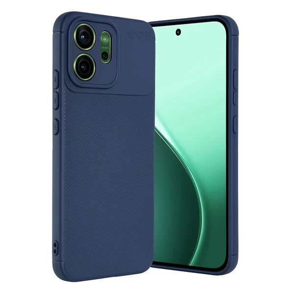 Oppo Reno 14 Auto Focus Karbon Kapak - Lacivert ürün görseli 1