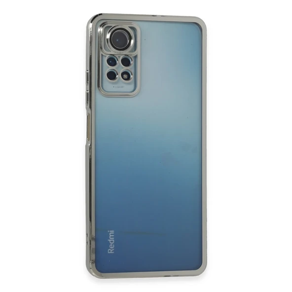 Xiaomi Redmi Note 11 Pro Kılıf Razer Lensli Silikon - Gümüş ürün görseli 1