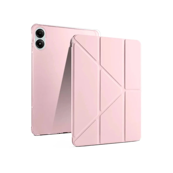 Xiaomi Redmi Pad Pro 12.1 Kılıf Kalemlikli Mars Tablet Kılıfı - Rose Gold ürün görseli 1