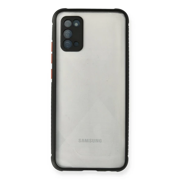Samsung Galaxy A02S Kılıf Miami Şeffaf Silikon - Siyah ürün görseli 1