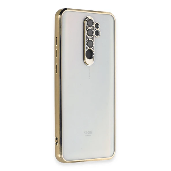 Xiaomi Redmi Note 8 Pro Kılıf Razer Lensli Silikon - Gold ürün görseli 1