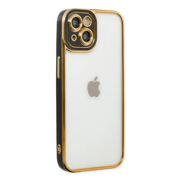 İphone 14 Plus Kılıf Liva Lens Silikon - Siyah ürün görseli 1