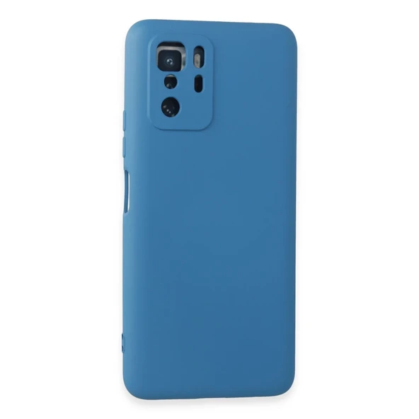 Xiaomi Poco X3 Gt Kılıf Nano İçi Kadife Silikon - Mavi ürün görseli 1