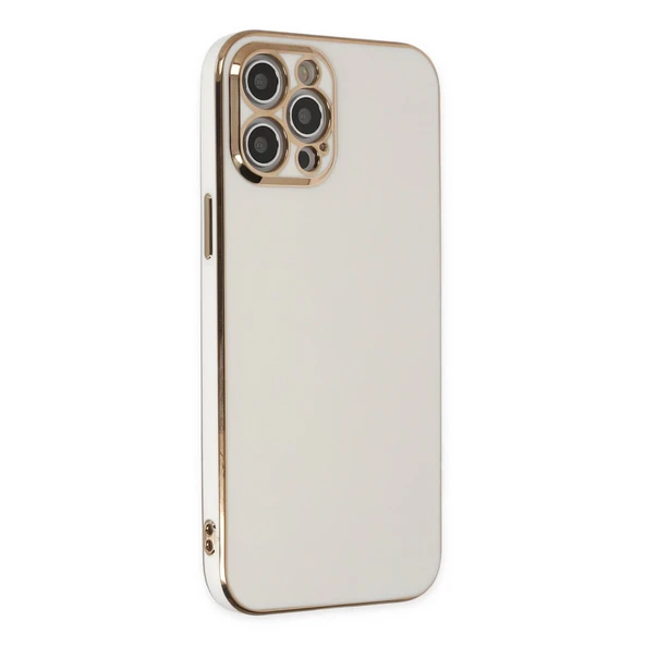 İphone 12 Pro Kılıf Volet Silikon - Beyaz ürün görseli 1
