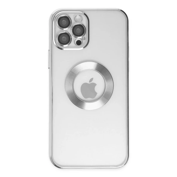 İphone 12 Pro Kılıf Slot Silikon - Gümüş ürün görseli 1