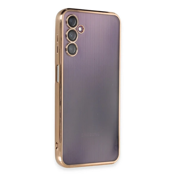 Samsung Galaxy A14 4G Kılıf Razer Lensli Silikon - Gold ürün görseli 1
