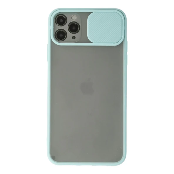 İphone 11 Pro Kılıf Palm Buzlu Kamera Sürgülü Silikon - Turkuaz ürün görseli 1