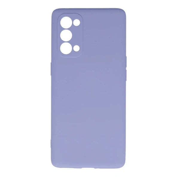 Oppo Reno 5 Pro Kılıf Nano İçi Kadife Silikon - Lila ürün görseli 1