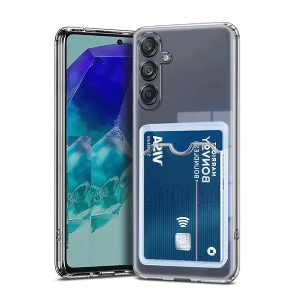 Samsung Galaxy A17 5G Kart Şeffaf Silikon - Şeffaf ürün görseli 1