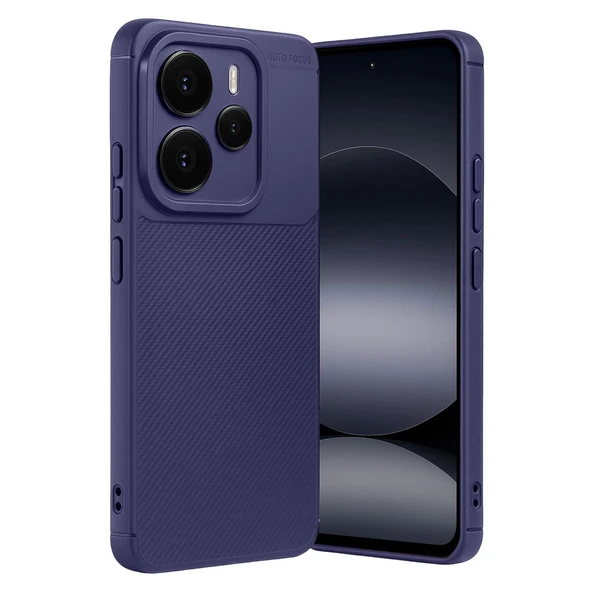 Xiaomi Note 14 5G Auto Focus Karbon Kapak - Lacivert ürün görseli 1