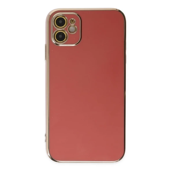 İphone 12 Kılıf Volet Silikon - Kırmızı - Resim 2