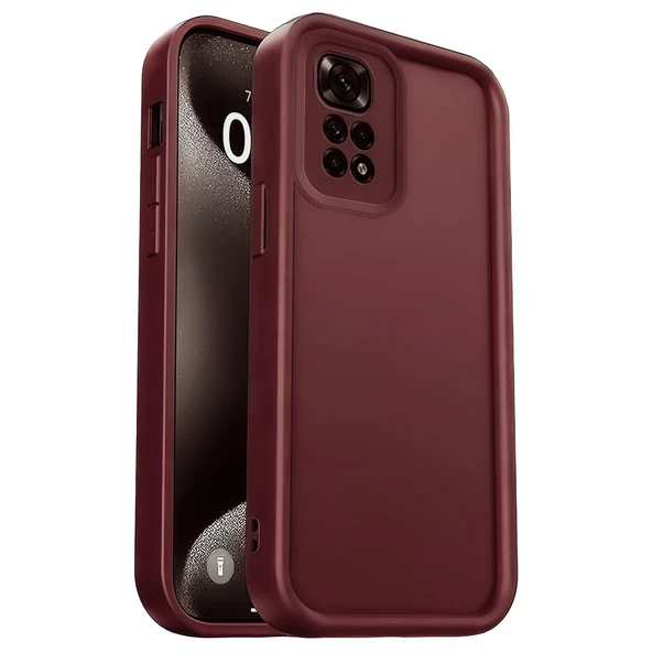 Xiaomi Redmi 10 2022 Kılıf Viera Silikon - Bordo ürün görseli 1