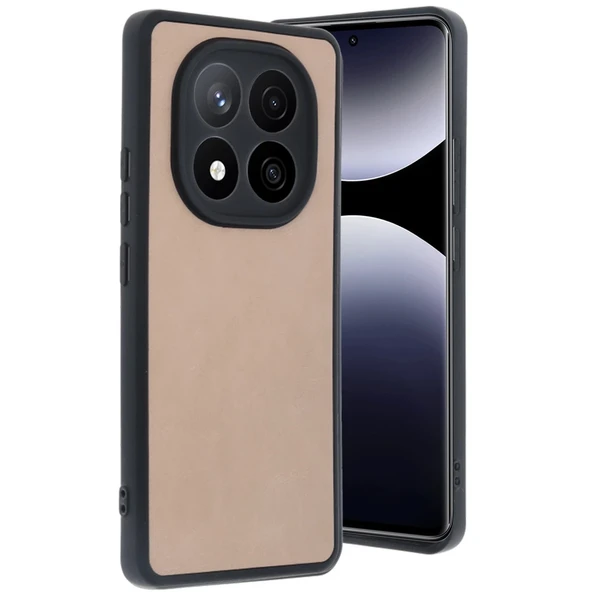 Xiaomi Redmi Note 14 Pro 4G Kılıf Aras Deri Kapak - Pudra ürün görseli 1