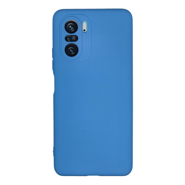Xiaomi Poco F3 Kılıf Nano İçi Kadife Silikon - Mavi ürün görseli 1