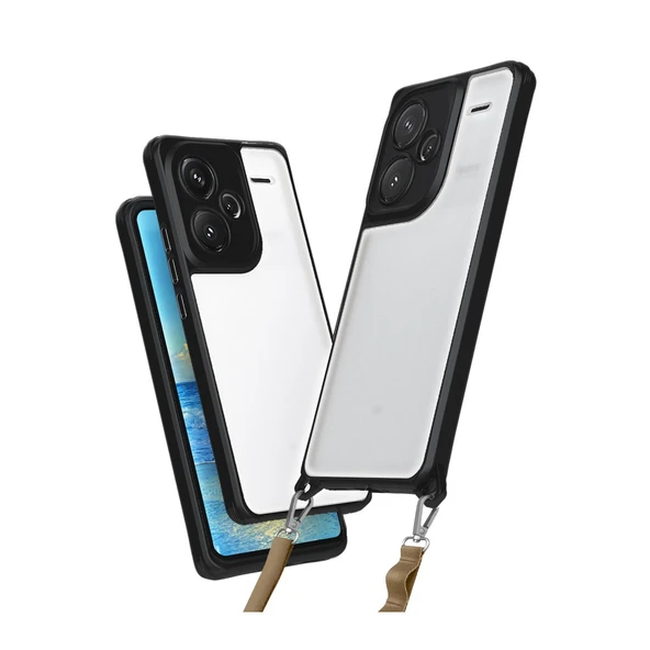 Xiaomi Redmi Note 13 Pro Plus Kılıf Penta Silikon Kılıf - Siyah ürün görseli 1