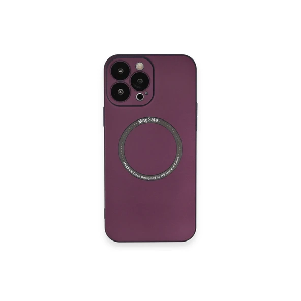 İphone 14 Pro Kılıf Jack Magneticsafe Lens Silikon - Mürdüm ürün görseli 1