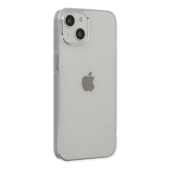 İphone 14 Plus Kılıf Pc Sert Şeffaf Kapak - Şeffaf - Resim 2