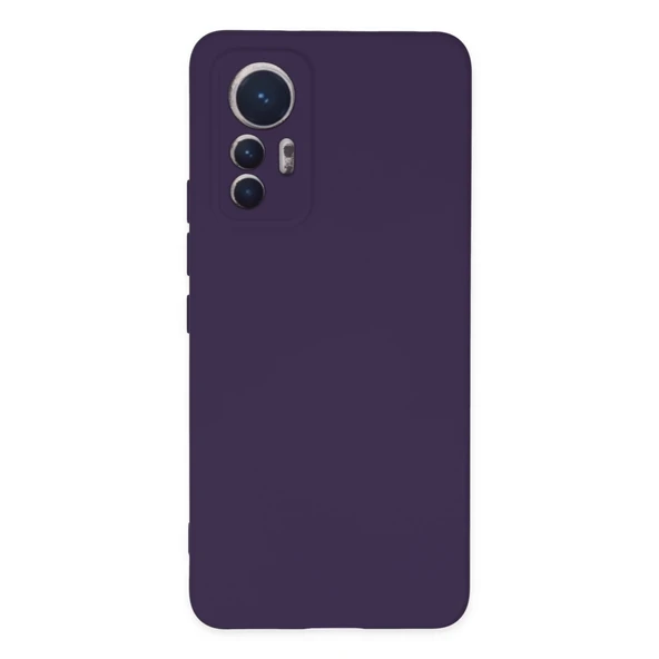 Xiaomi Mi 12 Lite Kılıf Nano İçi Kadife Silikon - Mor ürün görseli 1