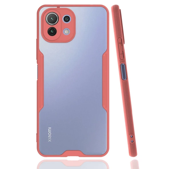 Xiaomi Mi 11 Lite Kılıf Platin Silikon - Pembe ürün görseli 1