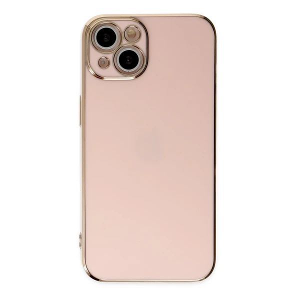 İphone 14 Kılıf Volet Silikon - Pembe - Resim 2