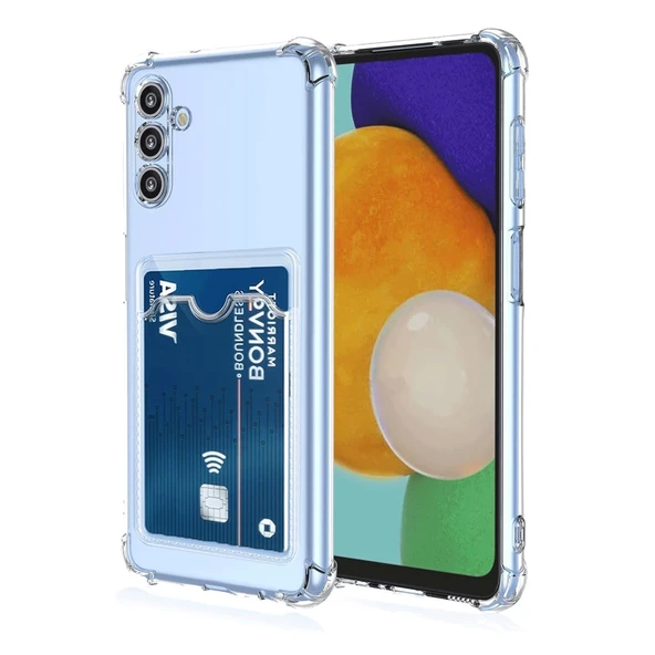 Samsung Galaxy A26 Kılıf Kart Şeffaf Silikon - Şeffaf ürün görseli 1