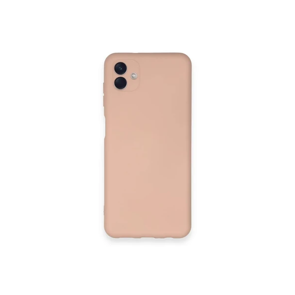 Samsung Galaxy A04 Kılıf Nano İçi Kadife Silikon - Pudra ürün görseli 1
