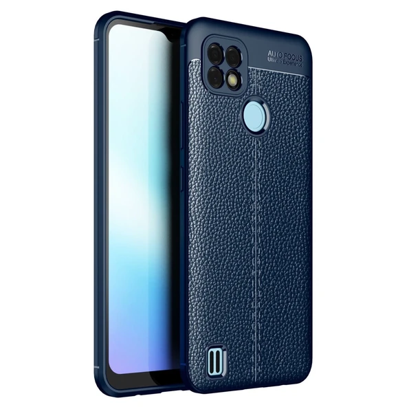 Realme C21 Kılıf Auto Focus Kapak - Lacivert ürün görseli 1